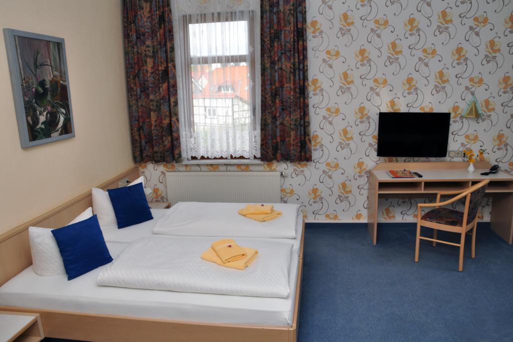 Hotel Am Hohen Schwarm Saalfeld Saale Номер фото